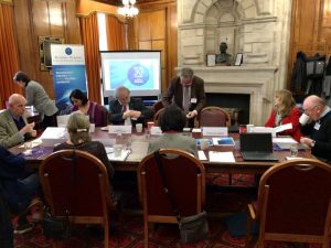 The Cardiff Steering Group meeting taking place in the Glamorgan Building