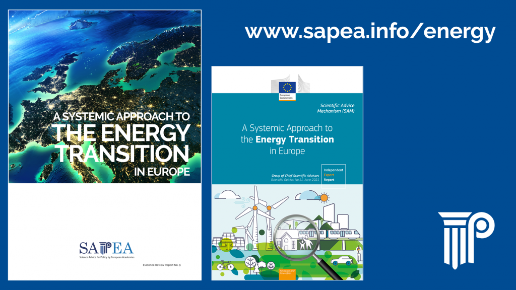 Image of the front covers of the Energy Evidence Review Report and Scientific Opinion